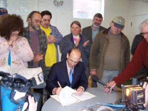 Gov & Advocates.Signing Hate Crimes